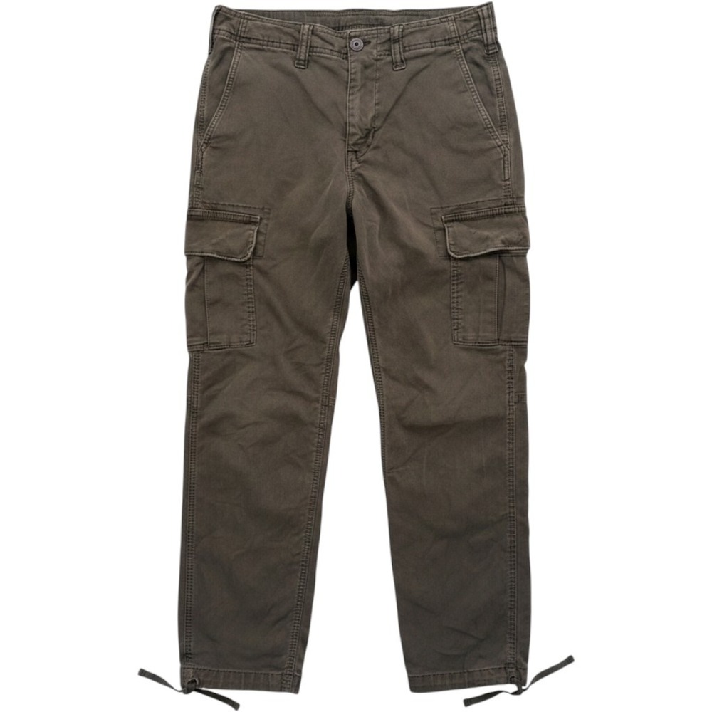 American Eagle Cargo Pants Mens 30x32 Olive Green Cotton Flex Stretch Utility